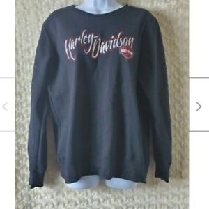Harley Davidson Womens Sweater Size L Black Long